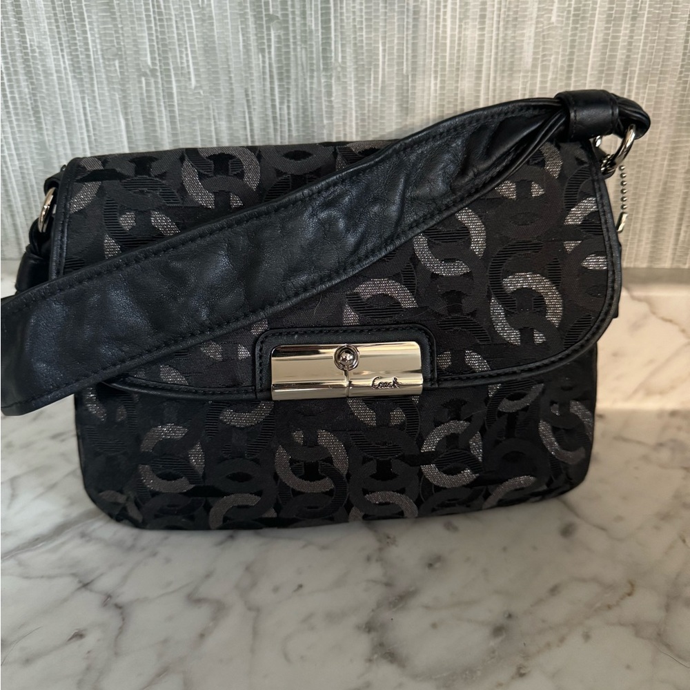 Coach Black and Silver Small bag